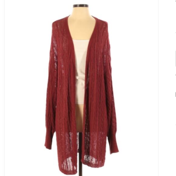UMGEE Cardigan burgundy maroon size M - Picture 1 of 3